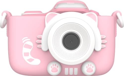 myFirst Camera 3 lightweight 16MP kids camera in pink with dual lens and shockproof case