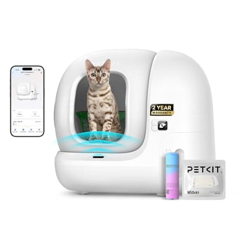 PETKIT PURA MAX 2 self-cleaning cat litter tray with app control, 76L extra large capacity, odour control and xSecure safety sensors