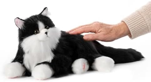 Chongker Percy black and white robot companion cat