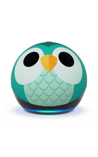 Amazon Echo Dot Kids 5th generation smart speaker with owl design