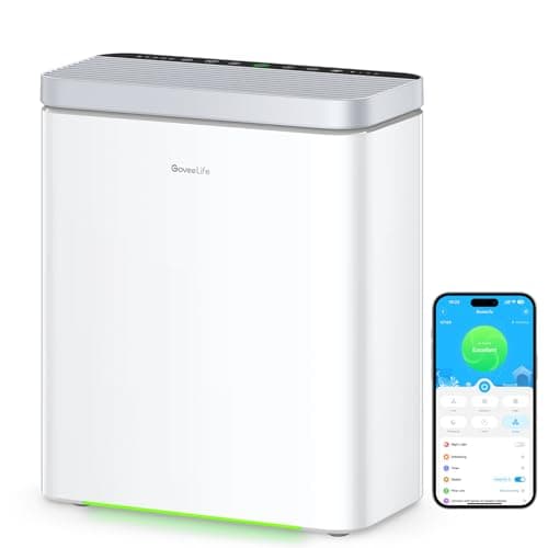 GoveeLife smart air purifier for large rooms up to 97 square metres with PM2.5 monitor, app and Alexa control