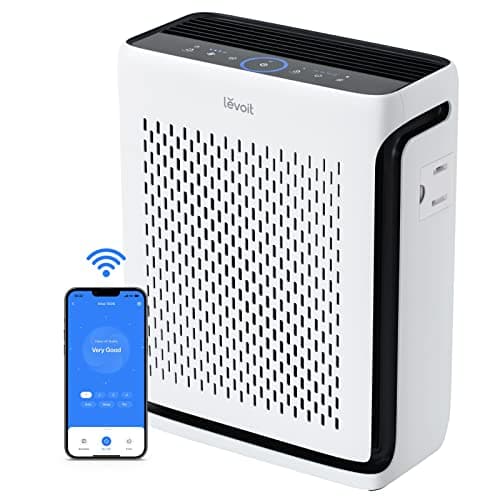 Levoit Vital 100S smart air purifier with washable pre-filter and pet mode for homes up to 104 square metres