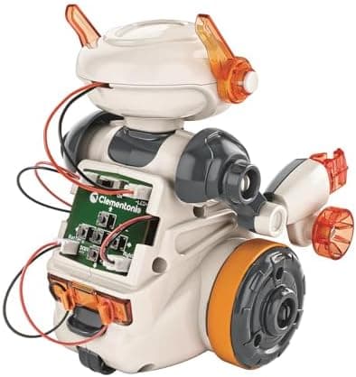 Back of the Mio Robot 2.0 showing the circuit board, programming buttons and visible wiring