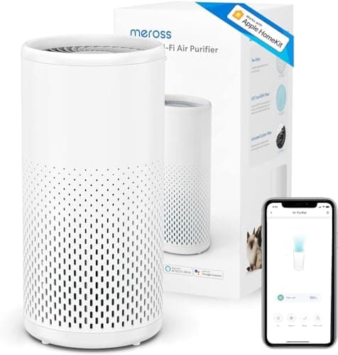 Meross smart WiFi air purifier with HEPA filter that works with Apple HomeKit, Alexa and Google Home