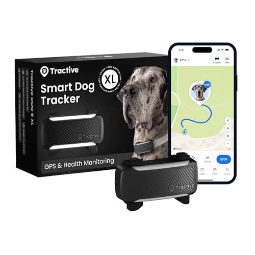 Tractive XL Smart Dog Tracker 2026 Edition, real-time GPS tracking with escape and health alerts and long battery life