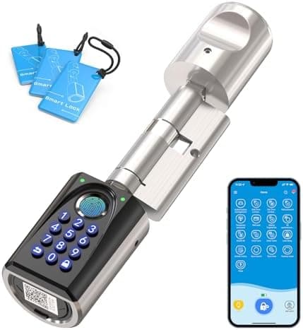 WELOCK ToucD41 smart Euro cylinder lock with fingerprint reader and keypad