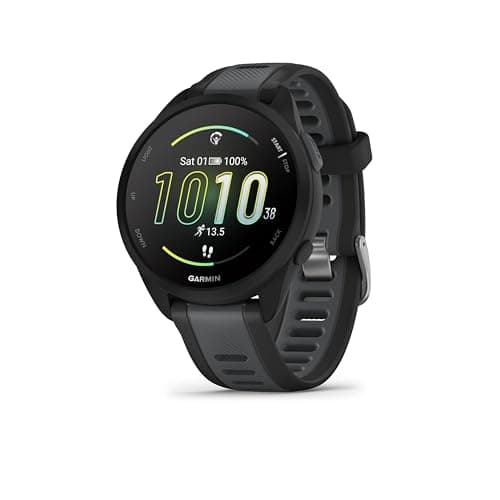 Garmin Forerunner 165 Music 43mm AMOLED GPS running smartwatch with Daily Suggested Workouts and Training Readiness
