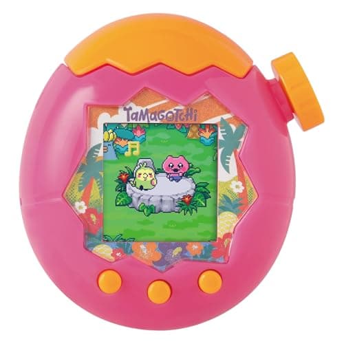 TAMAGOTCHI Paradise Orange Tropics Shell Digital Pet - Zooming Worlds Toy