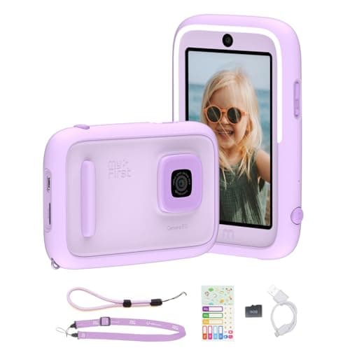myFirst Camera 50 kids digital camera in purple with AI editor, 20MP and selfie lens