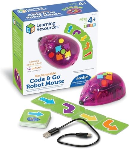 Learning Resources Code and Go Robot Mouse Rechargeable