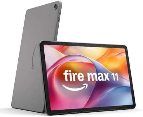 Amazon Fire Max 11 tablet with a large 11-inch screen and optional keyboard