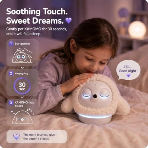 Ropet companion robot being held in two hands to show its compact, soft design