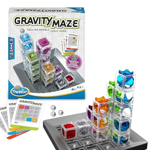 ThinkFun Gravity Maze falling marble logic game and STEM toy for kids