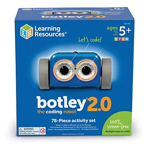 Learning Resources Botley 2.0 78-piece activity set box, ages 5+, marked 100 percent screen-free