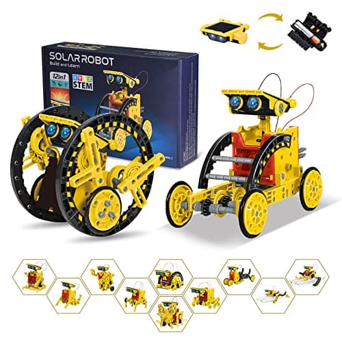 OMWay 12-in-1 solar and battery powered robot STEM kit