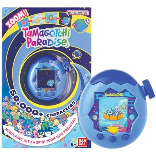 TAMAGOTCHI Paradise Blue Water Shell Virtual Pet - Zooming Worlds Toy