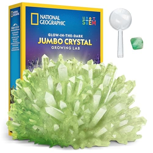 National Geographic Jumbo Glow in the Dark Crystal Growing Kit for kids