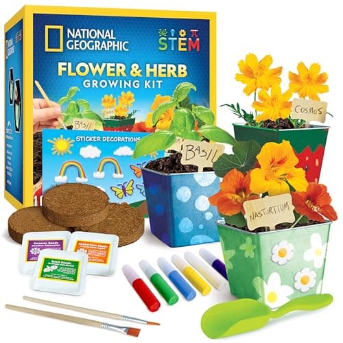 National Geographic Flower and Herb Gardening science kit