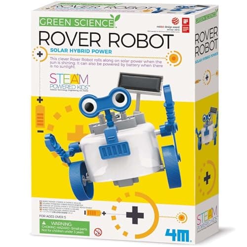 4M Green Science Rover Robot solar and battery powered STEM kit for kids