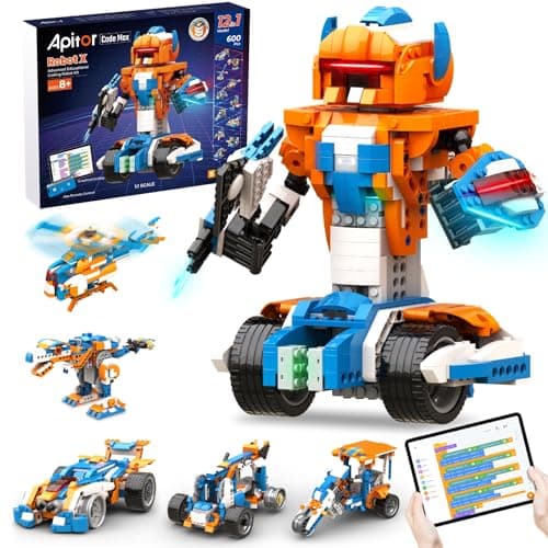 Apitor Robot X 12-in-1 STEM building and coding robot for kids aged 8 to 12