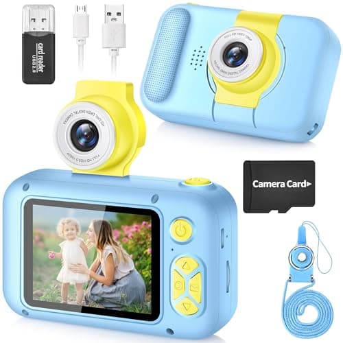 ARNSSIEN kids camera with 180 degree flip lens and 2.4 inch screen for toddlers