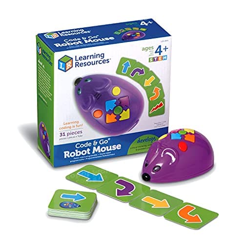 Learning Resources Code and Go Robot Mouse screen-free coding toy for children aged 4 and up