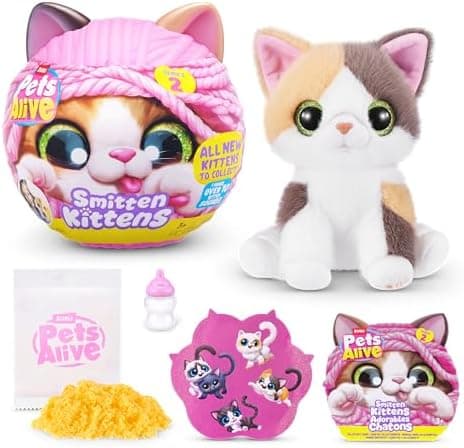 Pets Alive Smitten Kittens Series 2 calico plush cat