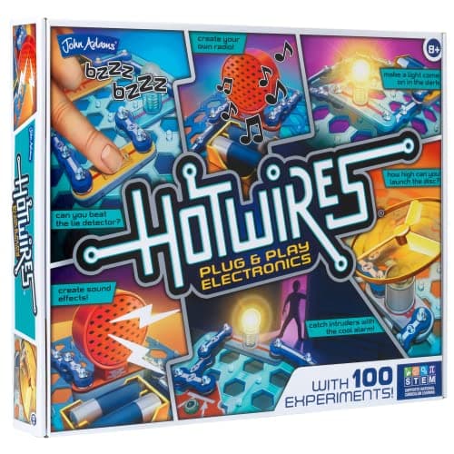 John Adams Hot Wires plug and play electronics set with 100 experiments for children