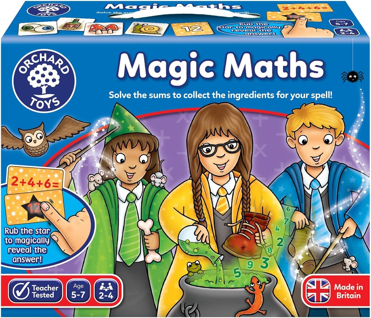 Orchard Toys Magic Maths card game box