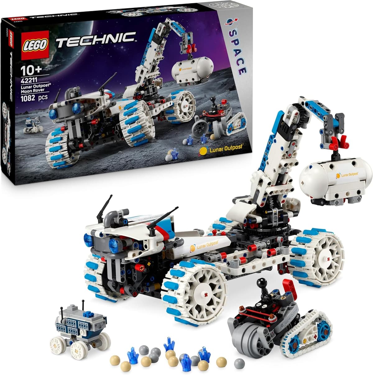 LEGO Technic Lunar Outpost moon rover space vehicle building set