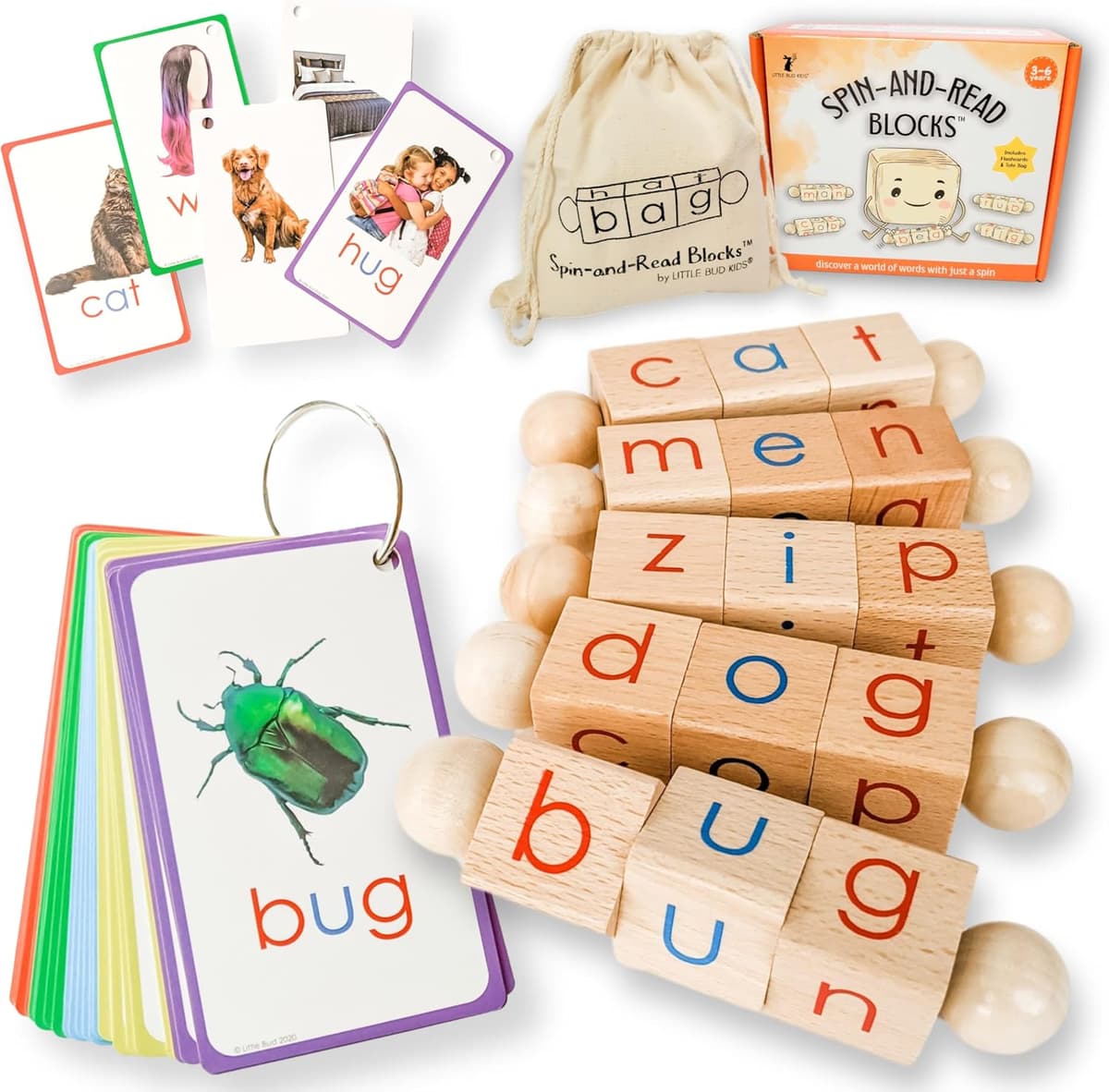 LITTLE BUD Spin-and-Read phonics wheel