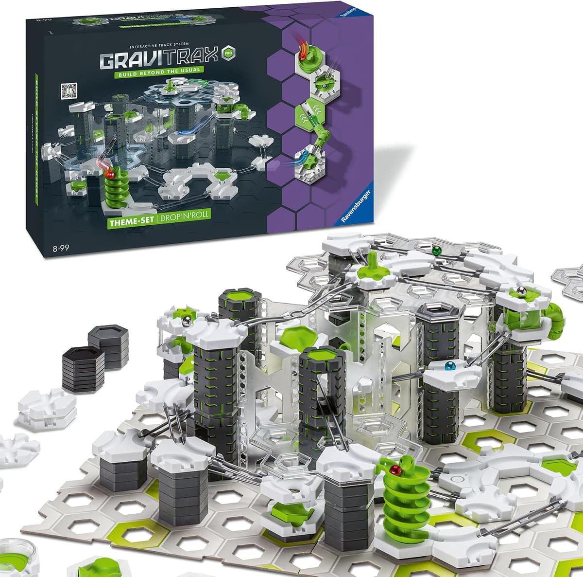 Ravensburger GraviTrax Drop N Roll marble run starter set box