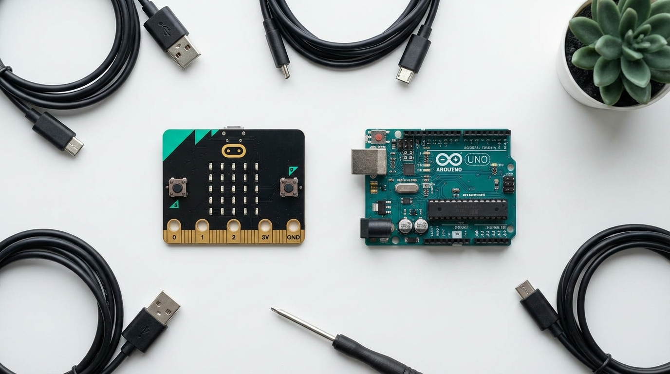 Arduino R3 Vs Micro Bit BBC micro:bit V2 vs Arduino Uno for Kids UK 2026 | AIToys.co.uk