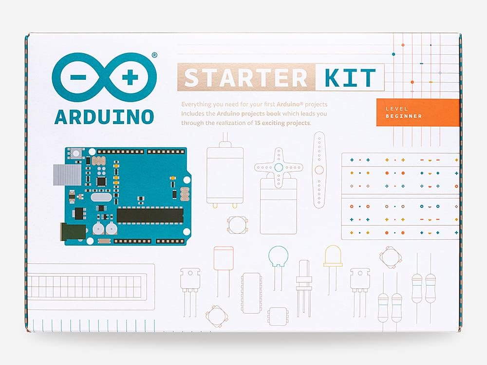 Arduino project with breadboard and components